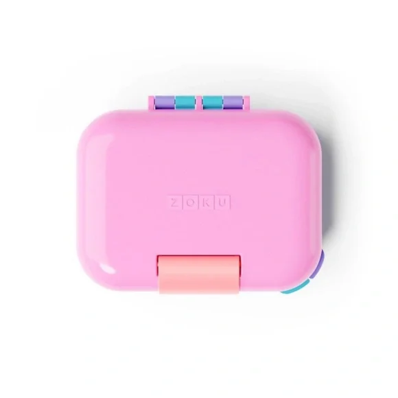 ZOKU PLASTIC NEAT BENTO JR. BOX PINK - Picture 3 of 5